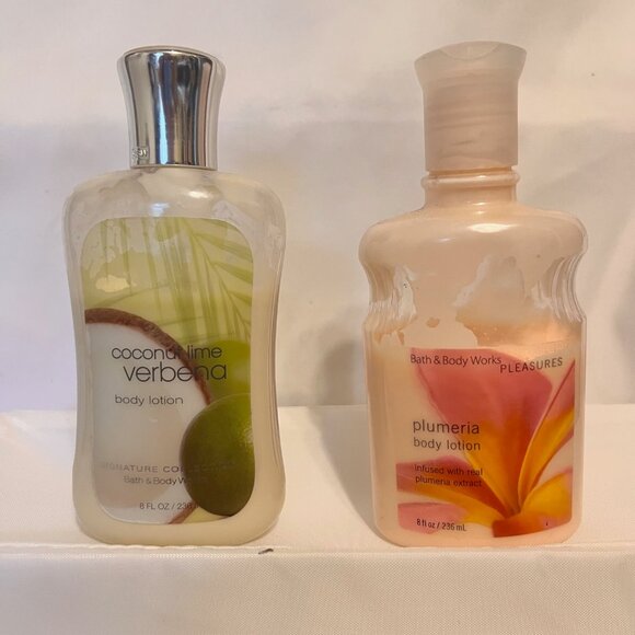 Bath & Body Works-Coconut Lime Verbena Signature-Plumeria Pleasures-Body Lotions - Picture 1 of 8
